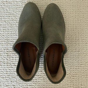 Dark Green Lucky Brand Booties